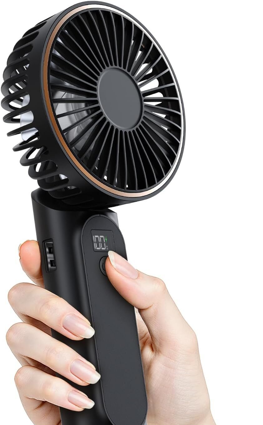 TUNISE handheld rechargeable portable fan for breastfeeding comfort