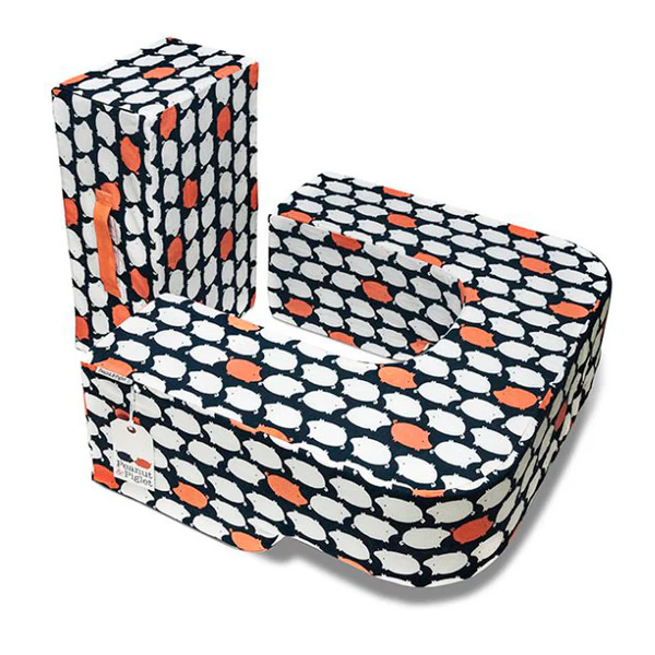 Peanut and Piglet twin breastfeeding pillow for newborns