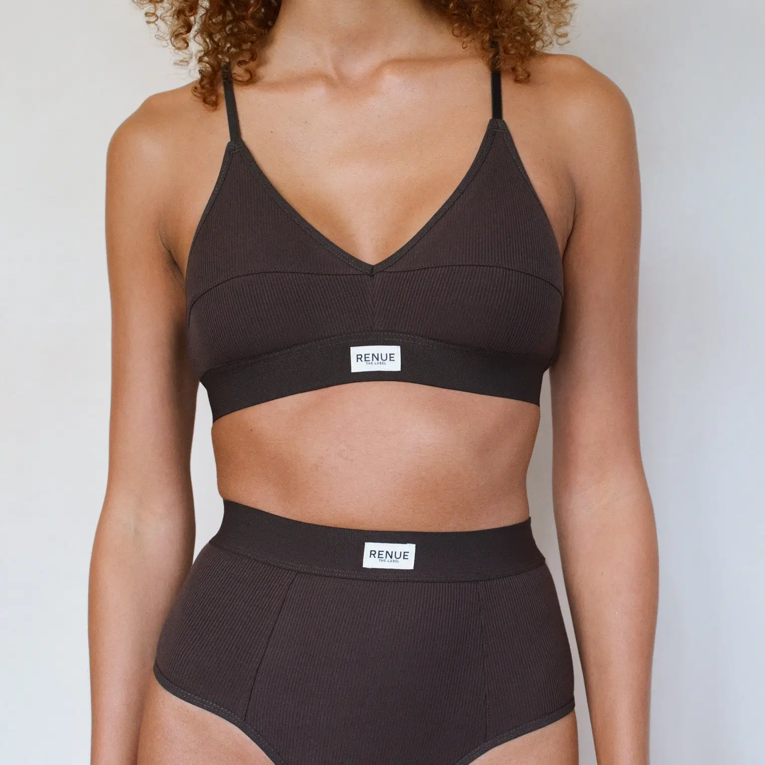 black ribbed nursing bra from Renee the label