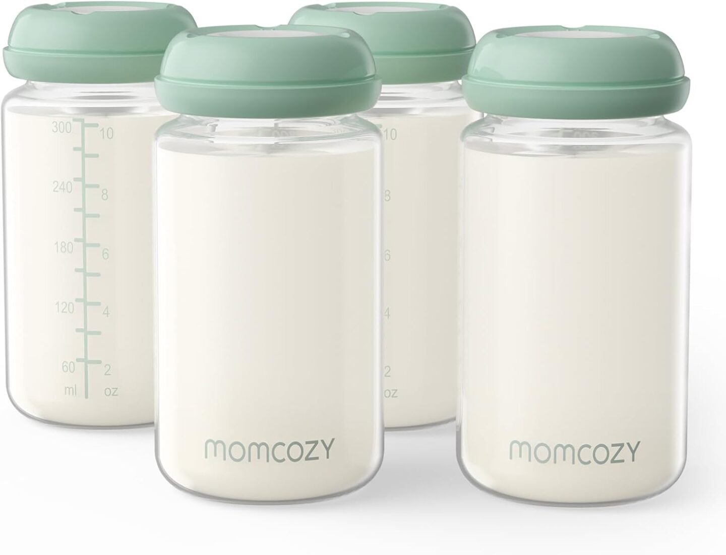 Momcozy 10oz wide-neck baby bottle for breastmilk storage