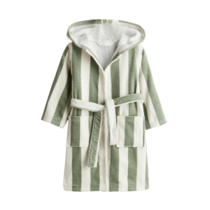 Cotton terry dressing gown