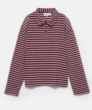 Pull & Bear Long Sleeve Polo